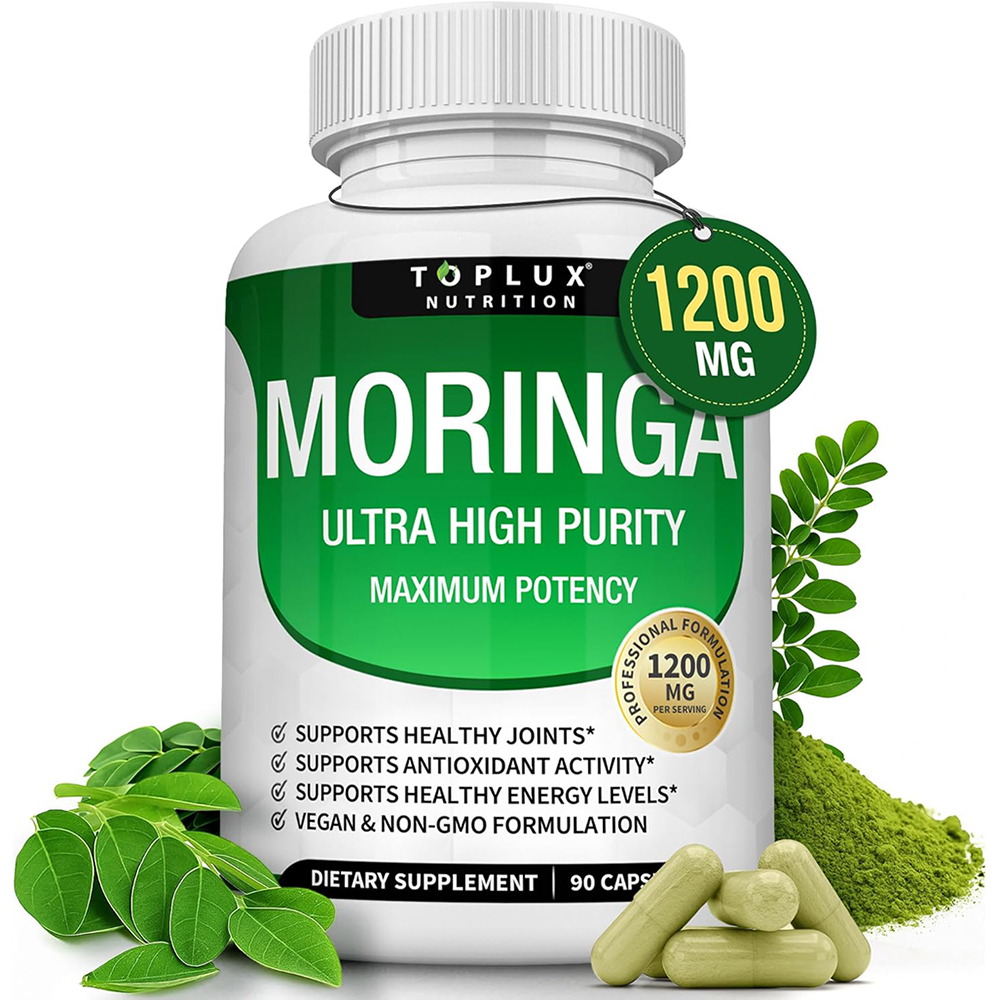 Moringa Leaf Powder - كبسولات مورينجا 1200 مجم - مسحوق