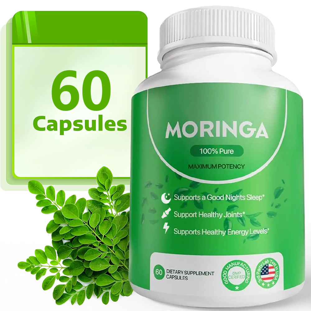 Moringa Leaf Powder - كبسولات المورينجا - تعزز الطاقة، تعزز