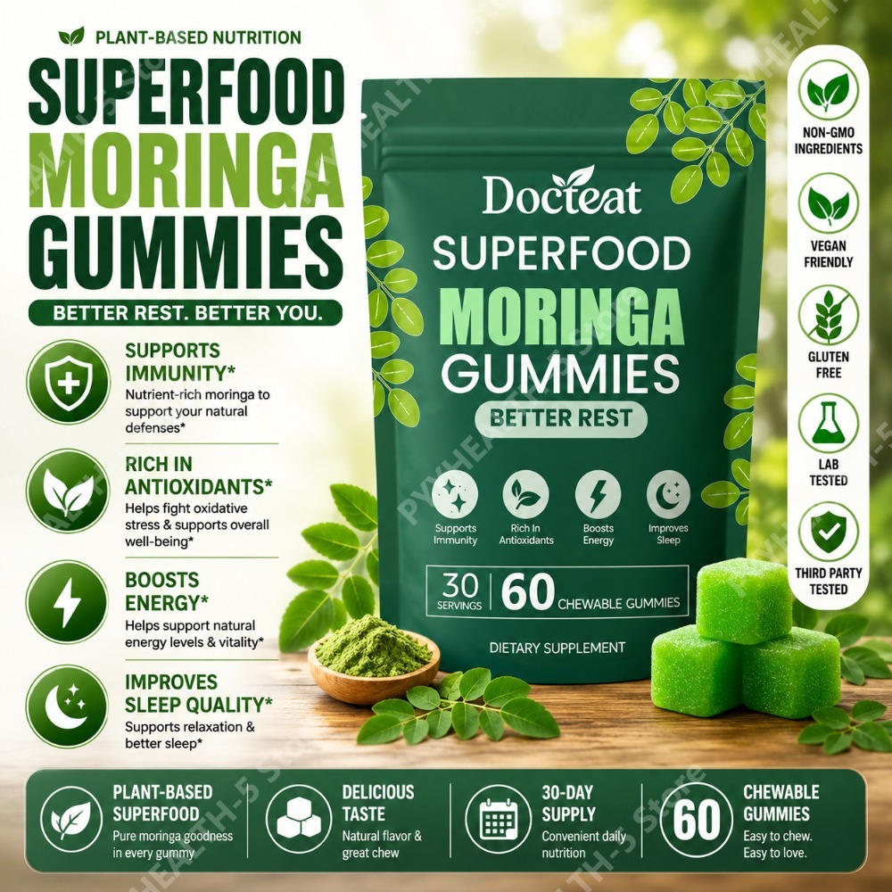 Moringa Leaf Powder - حلوى المورينجا من دوكتيت مع فيتامينات