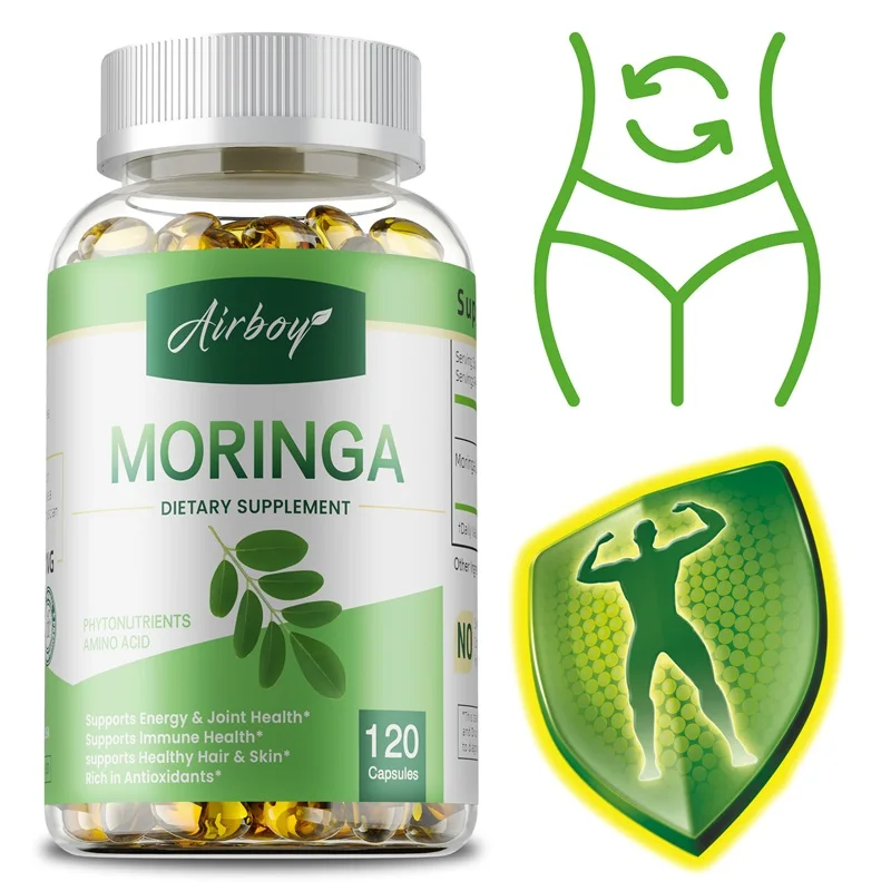 Moringa Leaf Powder - مكملات مورينجا - مضادات الأكسدة تدعم