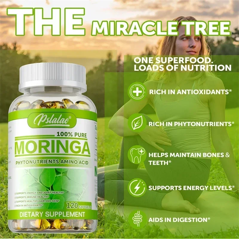 كبسولات المورينجا - مضادة للأك - مراجعة Moringa Leaf Powder وسعره