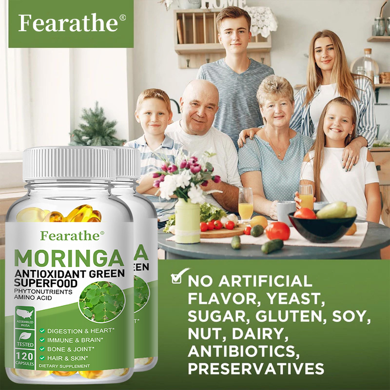 كبسولات المورينجا العضوية 1000 - مراجعة Moringa Leaf Powder وسعره