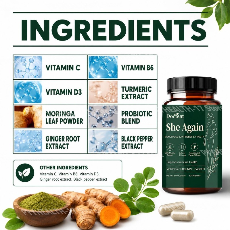 دكتييت شي أجين كبسولات دعم الم - مراجعة Moringa Leaf Powder وسعره