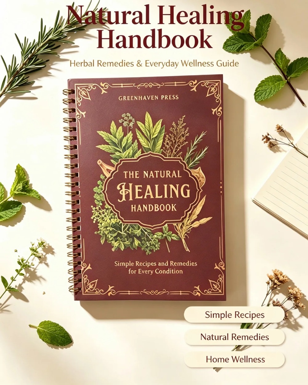 دليل الشفاء الطبيعي: كتاب وصفا - مراجعة Herbal Wellness Guide وسعره
