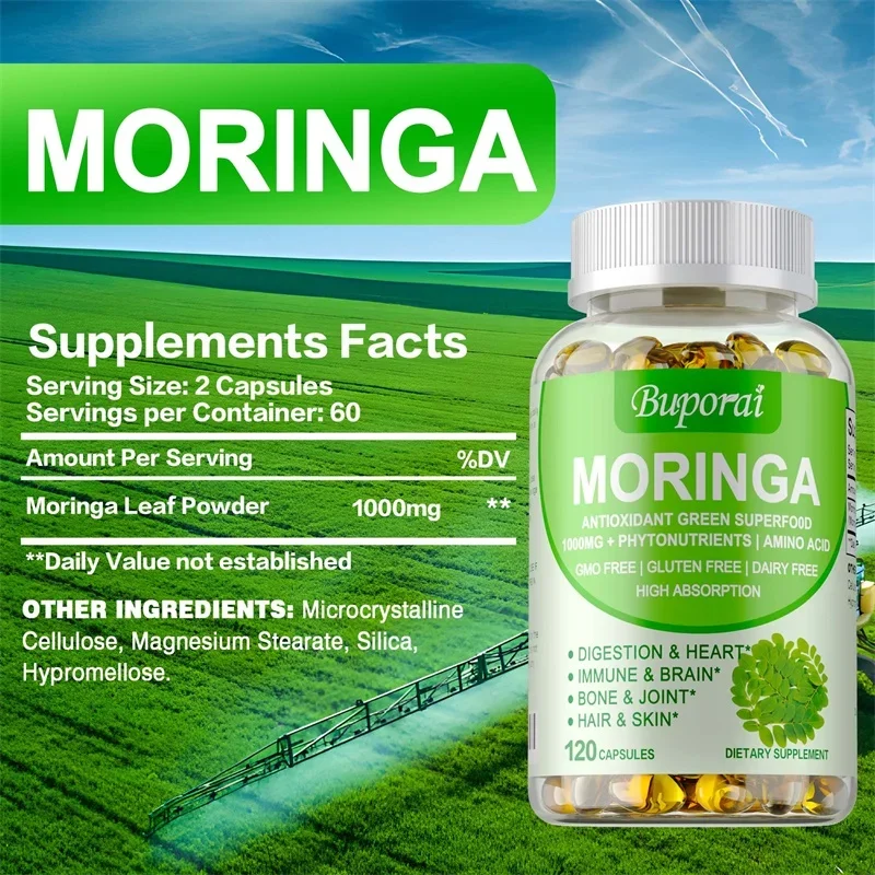 كبسولات مورينجا 1000 ملغ - تدع - مراجعة Moringa Leaf Powder وسعره